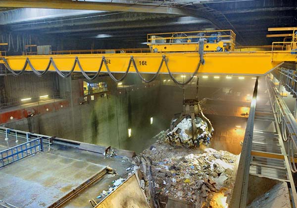 Overhead Crane for Garbage Disposal